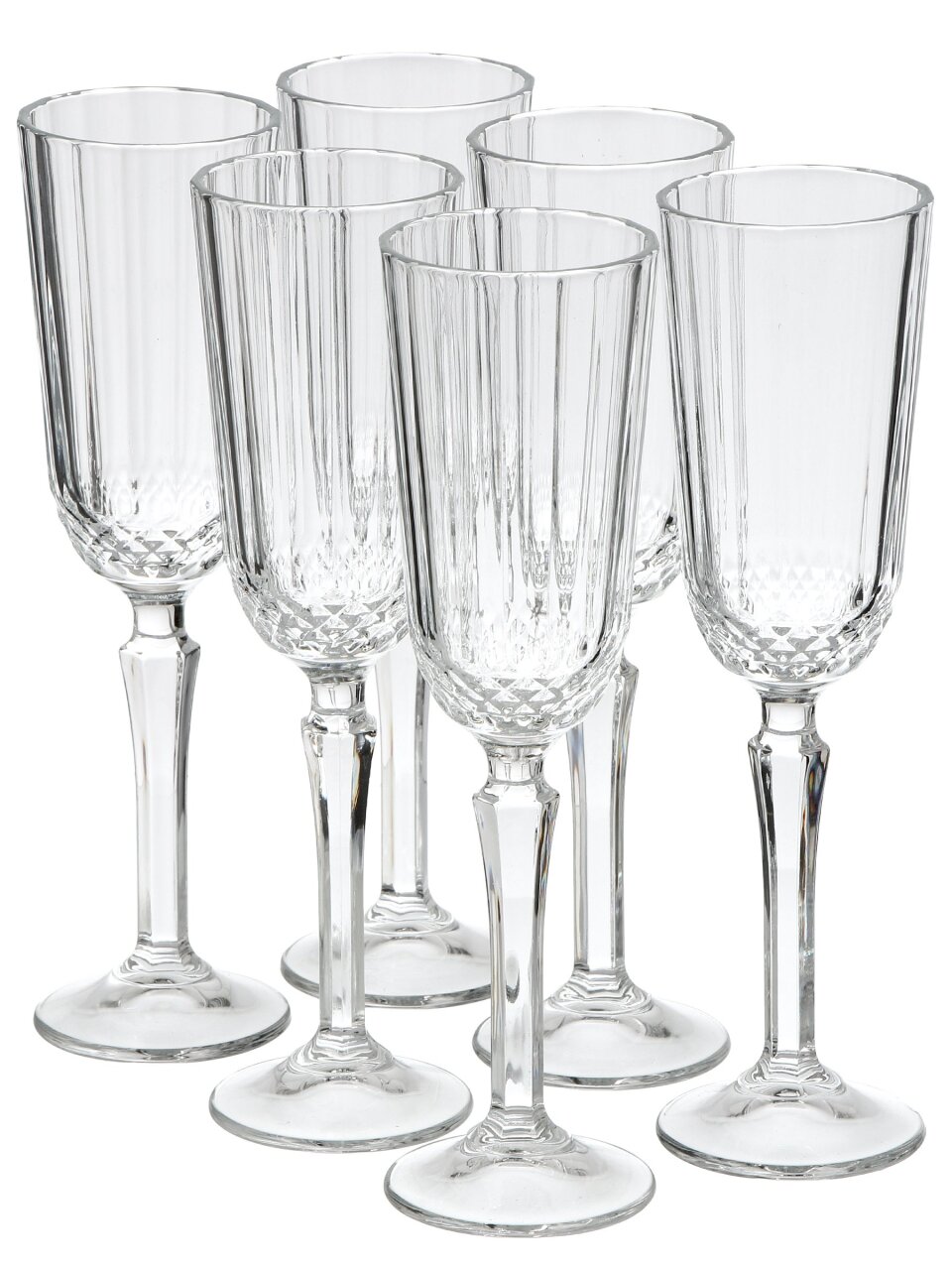 Бокал для шампанского, 125 мл, стекло, 6 шт, Pasabahce, DIONY, Турция, 440210