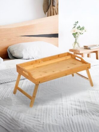 Столик для завтрака бамбук, 50х30х6 см, прямоугольный, ST24050B-2