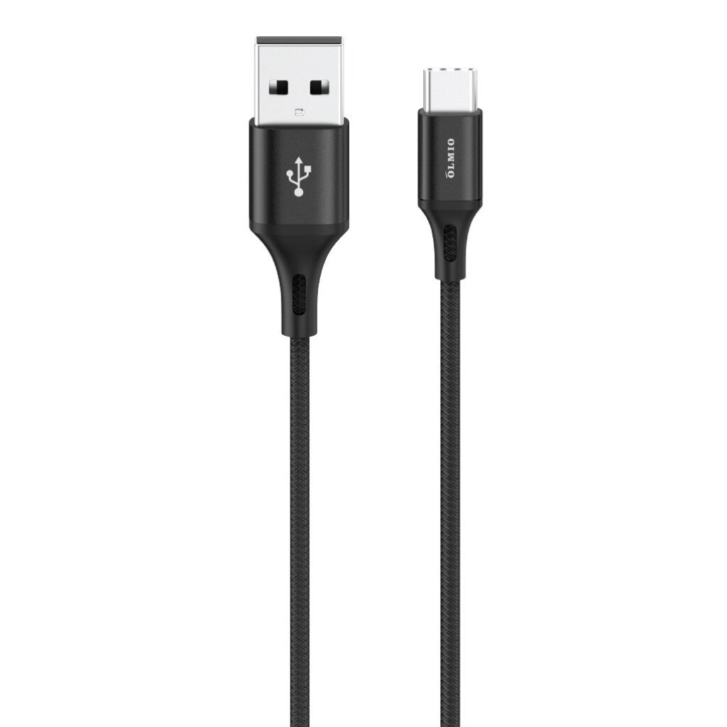Кабель USB, OLMIO, Basic, USB Type-C, 2.1 А, 1.2 м, черный, 041638 кабель usb olmio type c to lightning 8 pin 3 а 1 м 30w белый 041666
