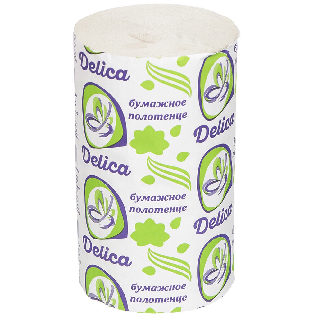 Полотенце бумажное 1 слой, 1 рулон, 36 м, Delica, 00-00000441 бумажные полотенца zewa premium tropical dreams 2х слойные 2шт