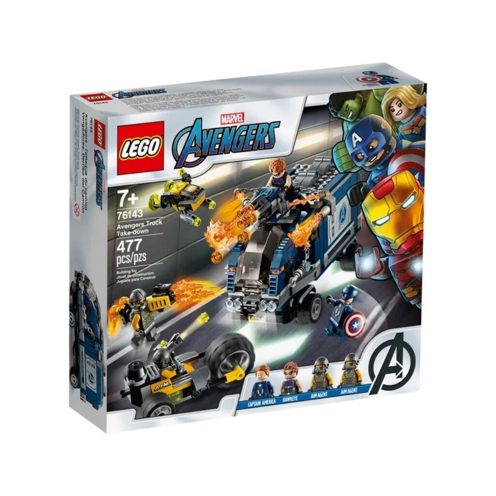 Конструктор Lego, Super Heroes, Мстители: Нападение на грузовик, 7-9 лет,  477 деталей, 76143 - купить оптом со складов в Москве и Воронеже - оптовая  база Спектр