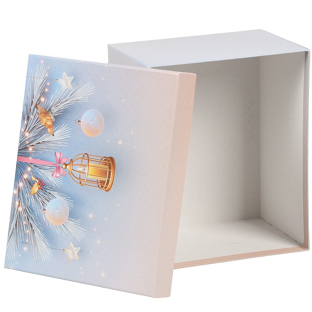 Подарочная коробка картон, 23х19х13 см, прямоугольная, Магия Рождества, Д10103П.375.1 подарочная коробка картон 23х19х13 см 3 в 1 прямоугольная магия рождества д10103п 375