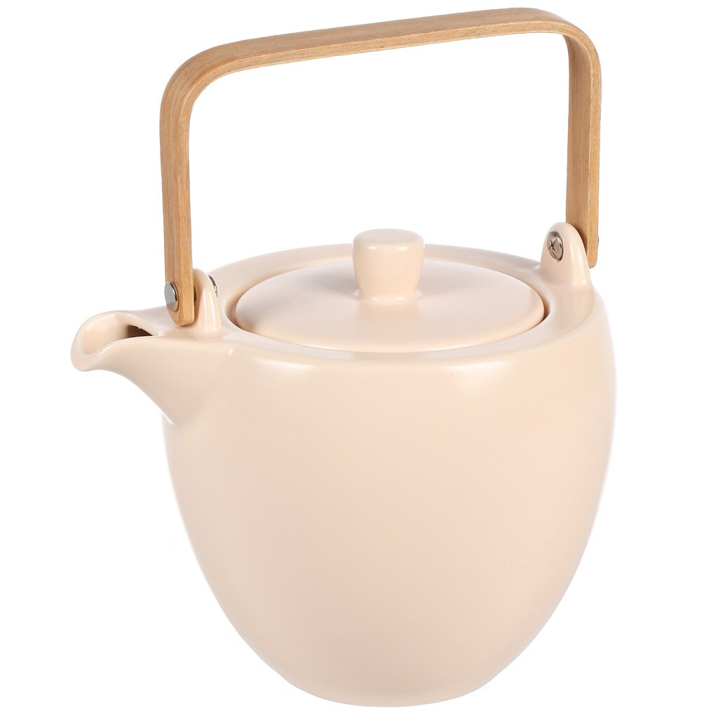 Чайник заварочный керамика, 1.125 л, Billibarri, Less Matt Apricot, 500-358 заварочный чайник tavolone