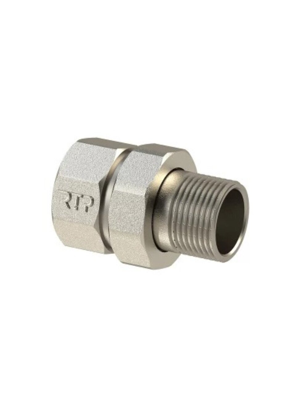 Американка 1/2'', г-ш, никель, прямая, индивидуальная упаковка, РосТурПласт
