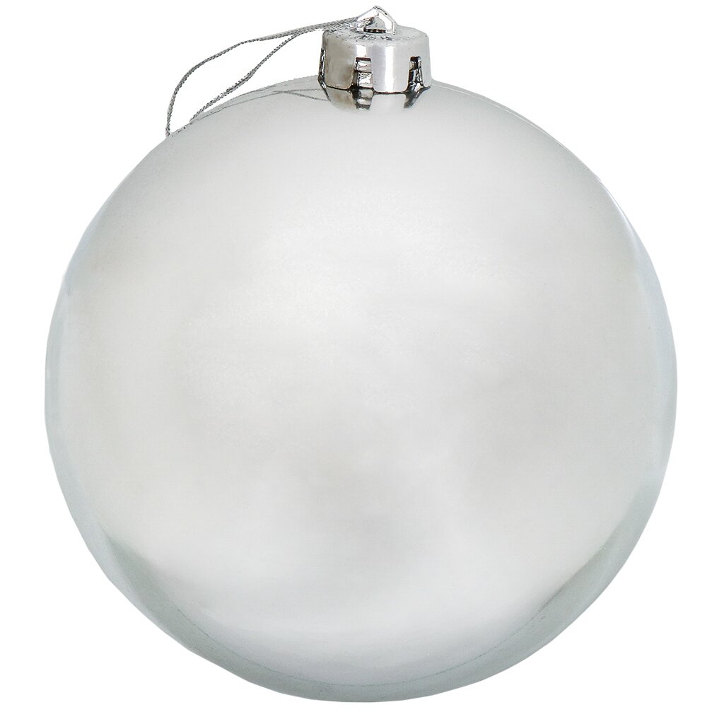 Елочный шар серебро, 15 см, пластик, SYQA-0122357 наклейка пластик интерьерная ная новогодние шары 20х30 см