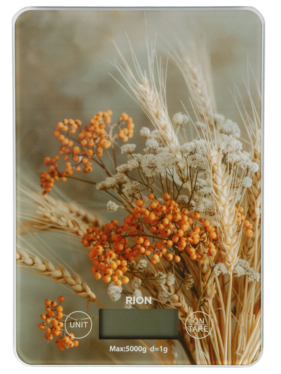 Весы кухонные электронные, Rion, пшеница, стекло, до 5 кг