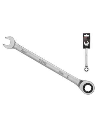 Ключ комбинированный трещоточный, Pro Startul, 8 мм, сатинированный, PRO-7008