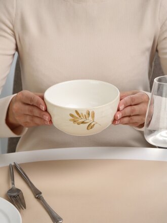 Салатник доломит, круглый, 13.7х6.6 см, 0.58 л, подарочная упаковка, Pollen, Daniks