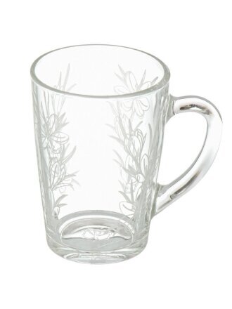 Кружка стекло, 300 мл, Подснежник, Glasstar, G1334