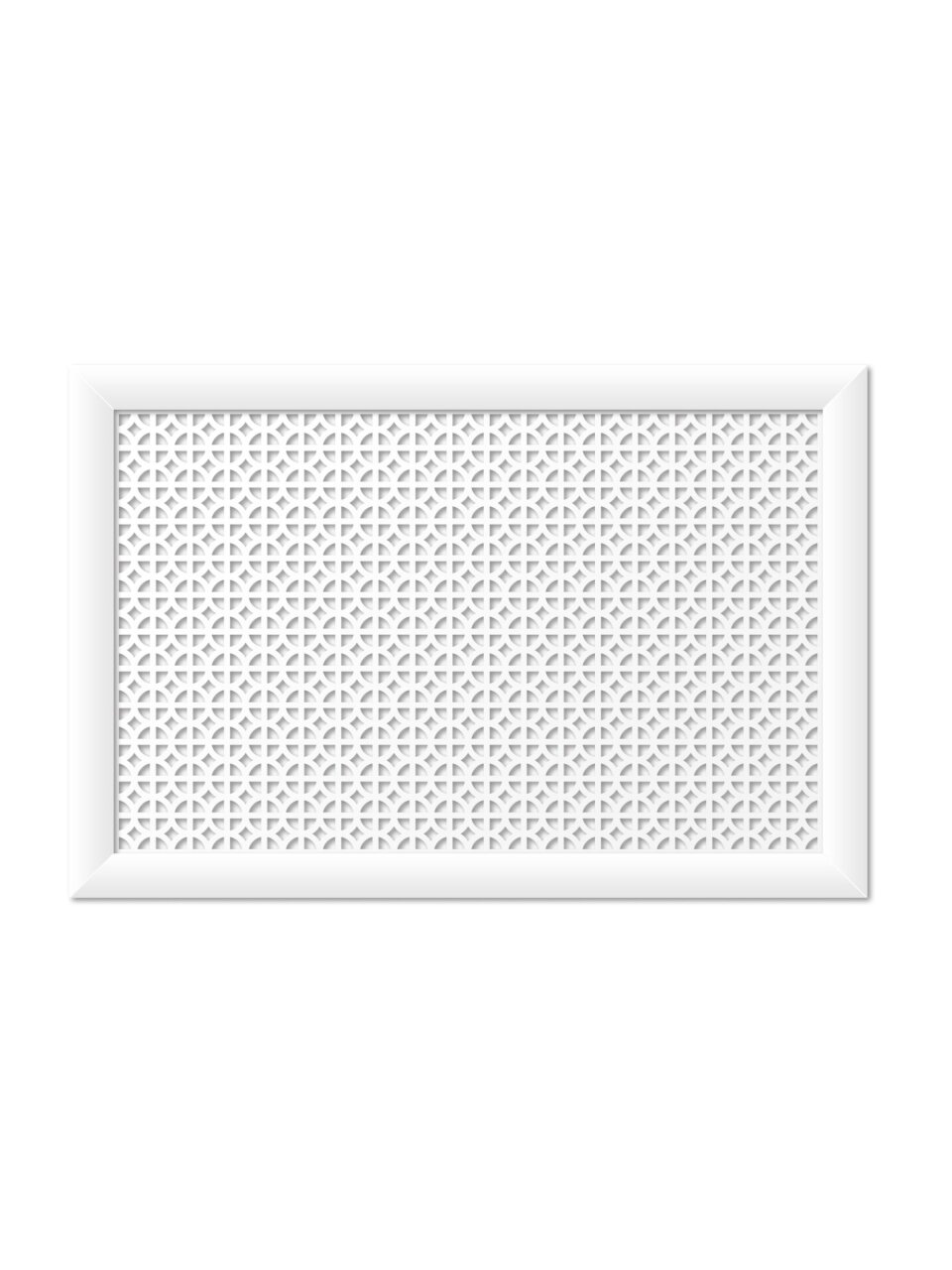 Экран для радиатора, МДФ, 900х600 мм, белый, Сусанна, Стильный Дом