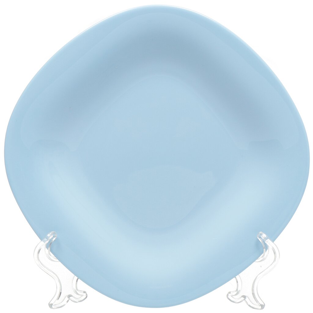Тарелка десертная, стеклокерамика, 19 см, квадратная, Carine Light Blue, Luminarc, P4245 гарнитура проводная 1more e1009 blue 9900100360 1 голубой