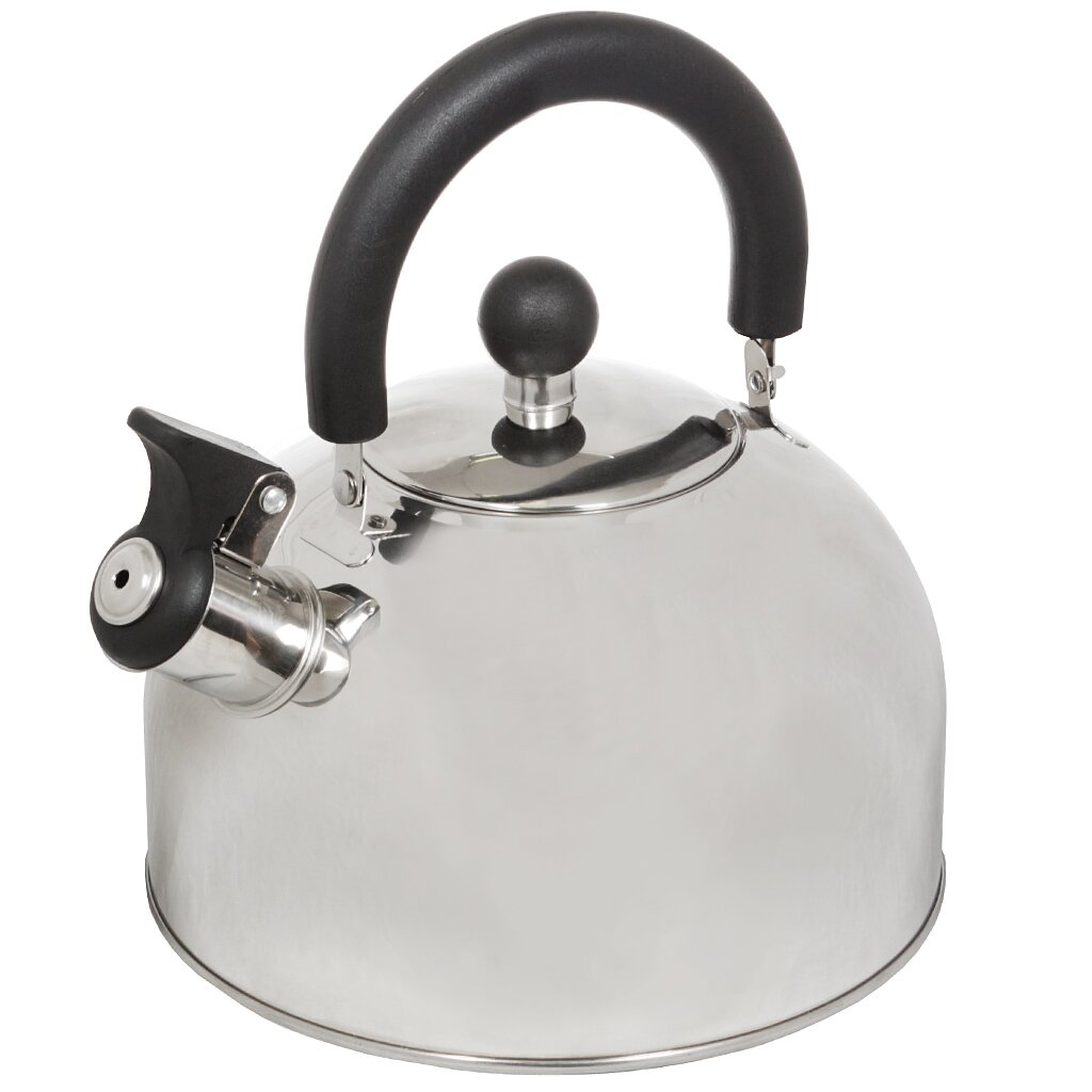 Чайник нержавеющая сталь, 2.5 л, со свистком, зеркальный, Катунь, Кухня, КТ-105/КТ-105В