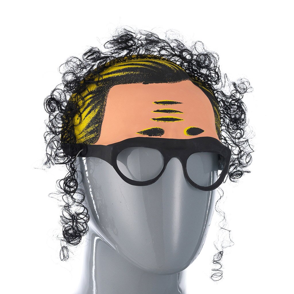Н.г Карнавал. Маска очки с волосами Е3050