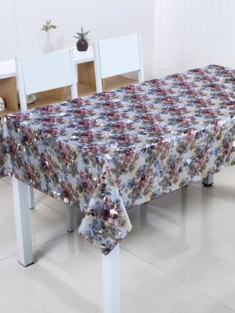 Клеенка Silvano, 1.39х20 м, ПВХ на тканевой основе, серебро, PW279-001-J07