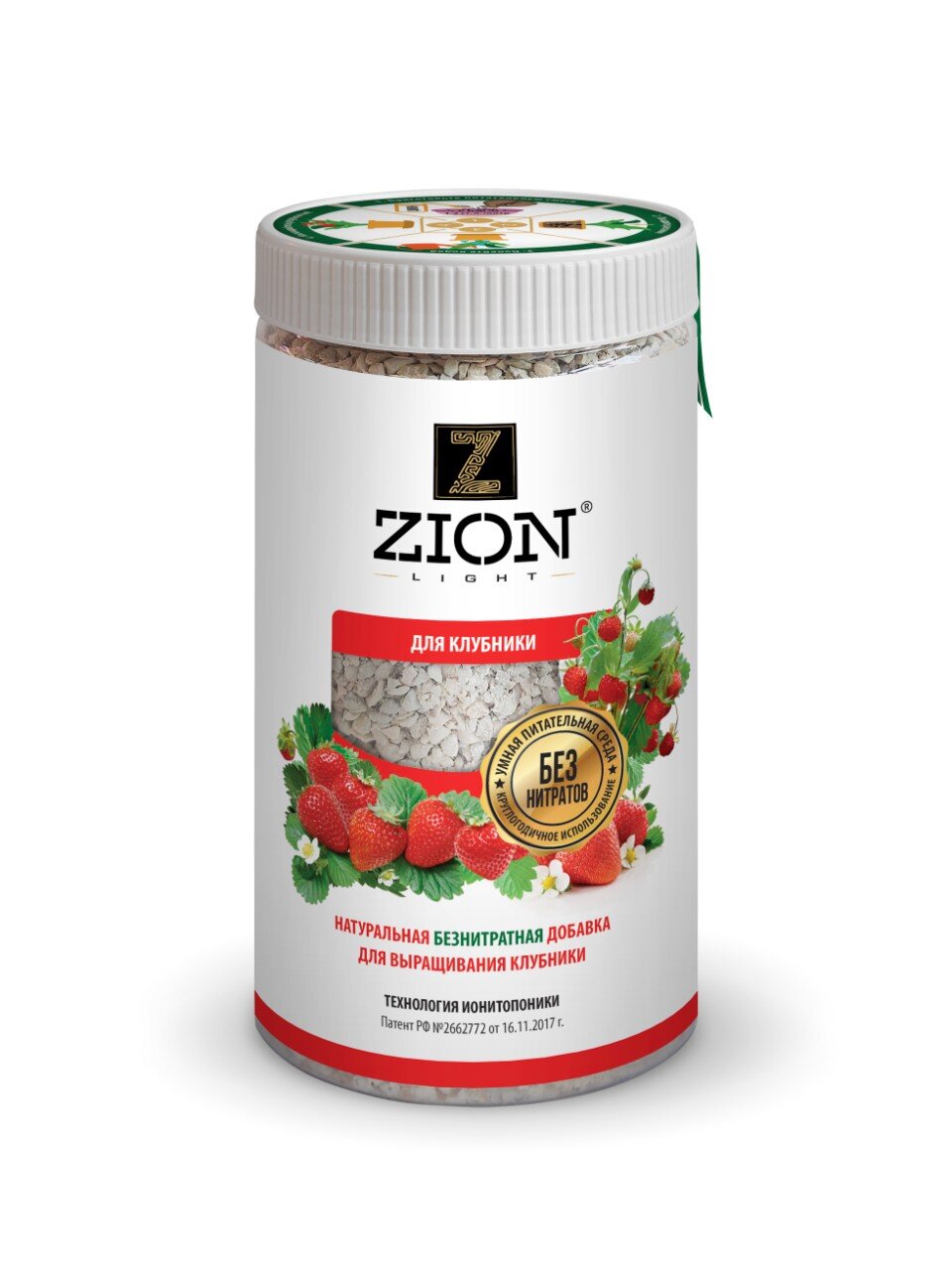 Удобрение для клубники, минеральное, субстрат, 800 г, Zion