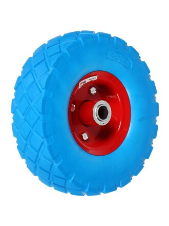 Колесо для тачки полиуретан PU, 4.1/3.5-4, втулка D20 мм, Мави-про