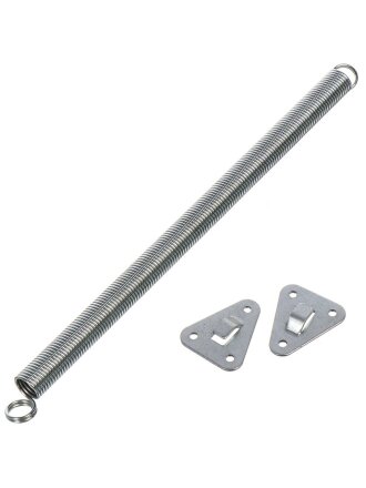 Пружина дверная диаметр 18.5 мм, с креплением, оцинкованная