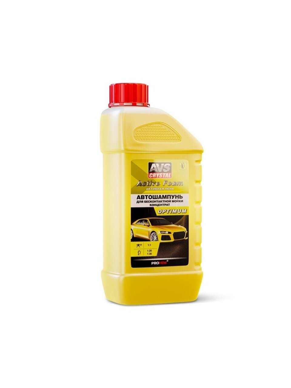Автошампунь для бесконтактной мойки, AVS, Active Foam, 1 л, A07533S