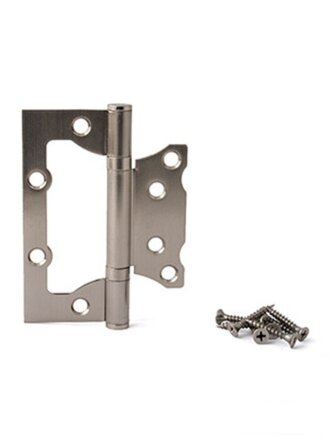 Петля накладная для деревянных дверей, Vanger, 100х75х2 мм, P2-NIS, 27729, матовый никель