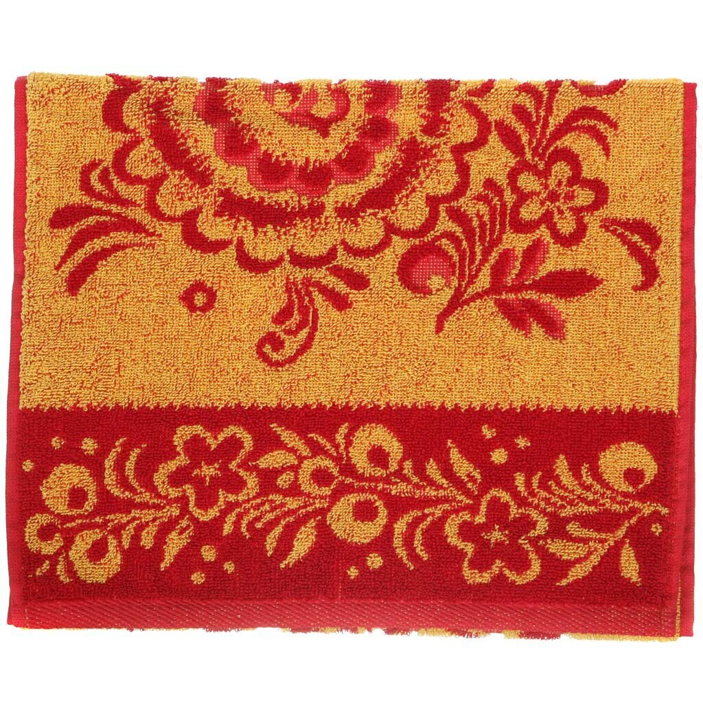 т Полотенце кух 30*80 махровое Хохлома-1 пестротканое жаккард 3012 С79-ЮА