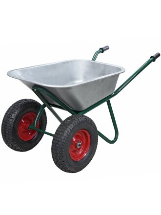 Тачка строительная двухколесная, сталь, 250 кг, 110 л, 0.8 мм, втулка D20 мм, PR 6.00х6, Скорпион