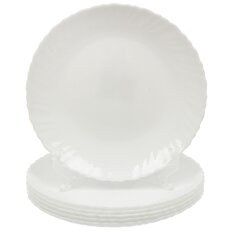 Тарелка десертная, стеклокерам, 6 шт, 19 см, кругл, Опал, LHP75