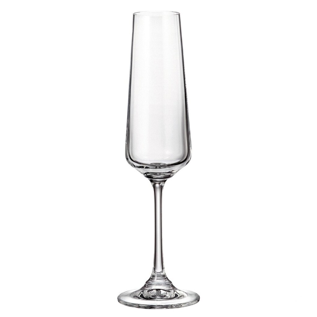 Бокал для шампанского, 160 мл, стекло, 6 шт, Bohemia, Corvus Naomi, 1SC69/160 бокал стеклянный для шампанского magistro дарио 180 мл 5×27 5 см прозрачный