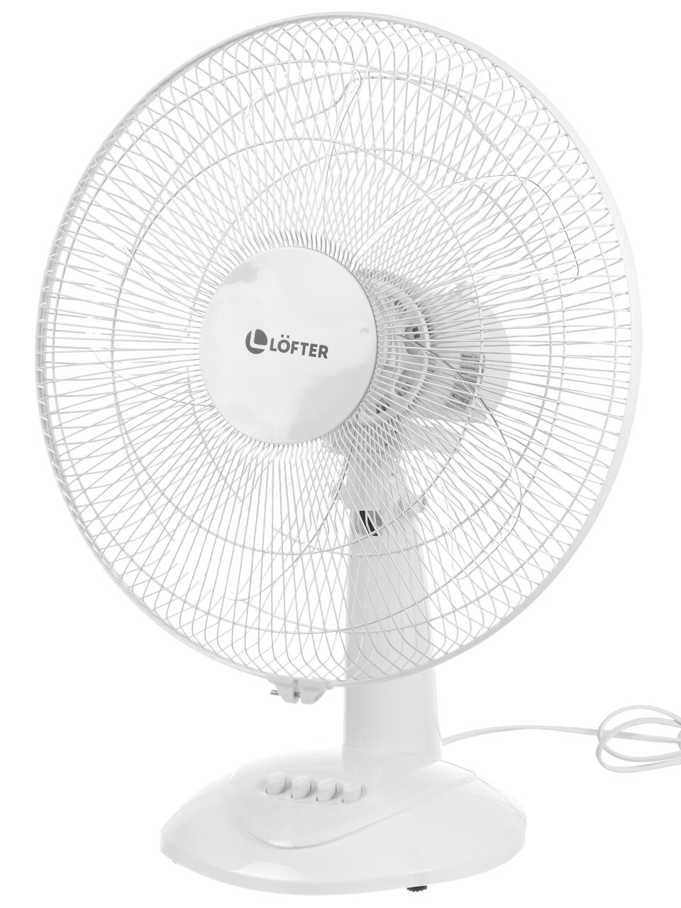 Вентилятор настольный, Lofter, 35 Вт, 3 скорости, белый, FS40-A (FT40-B6-wht)