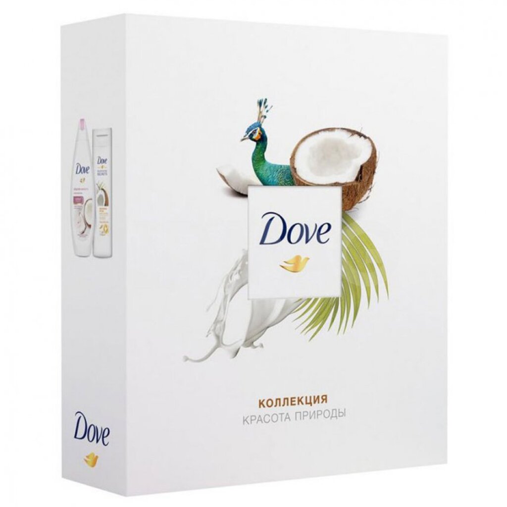 Подарочный набор Dove Красота природы (крем-гель для душа 250 мл + лосьон для тела 250 мл)