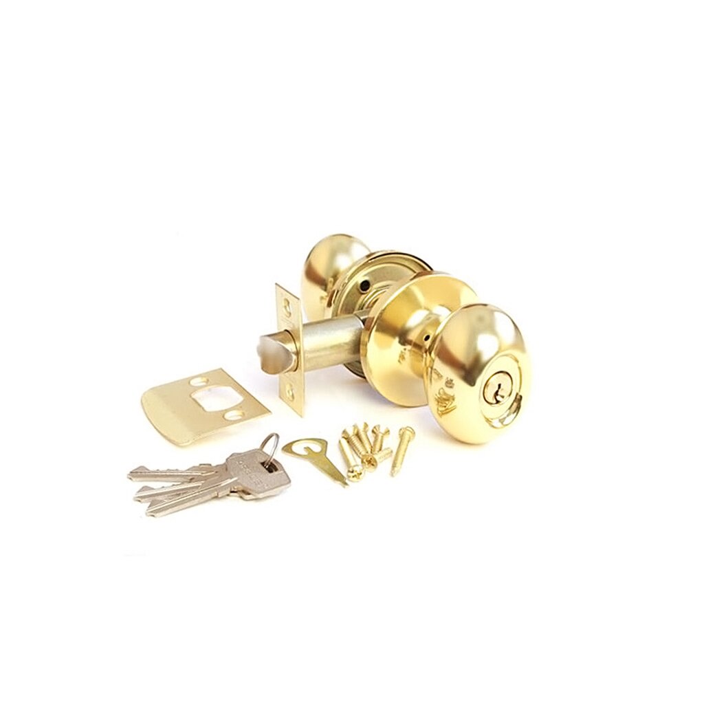 Защелка Apecs, 6093-01-G, ключ/фиксатор, золото, латунь