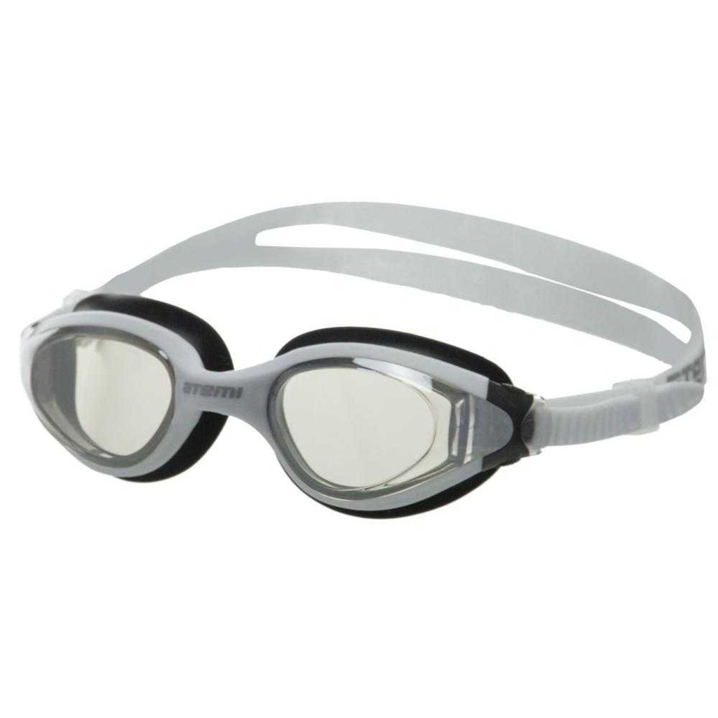 Очки для плавания Atemi, силикон (бел/чёрн), N9303M, 00000136566