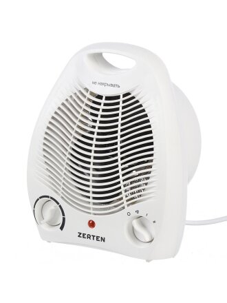 Тепловентилятор Zerten, ZTV-20, 1 секция, напольный, 2 кВт, 20 м2, спиральный