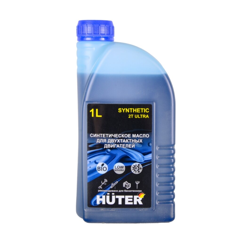 Масло машинное синтетическое, для двухтактного двигателя, Huter, Ultra, 1 л, 73/8/3/3 масло цепное huter 80w90