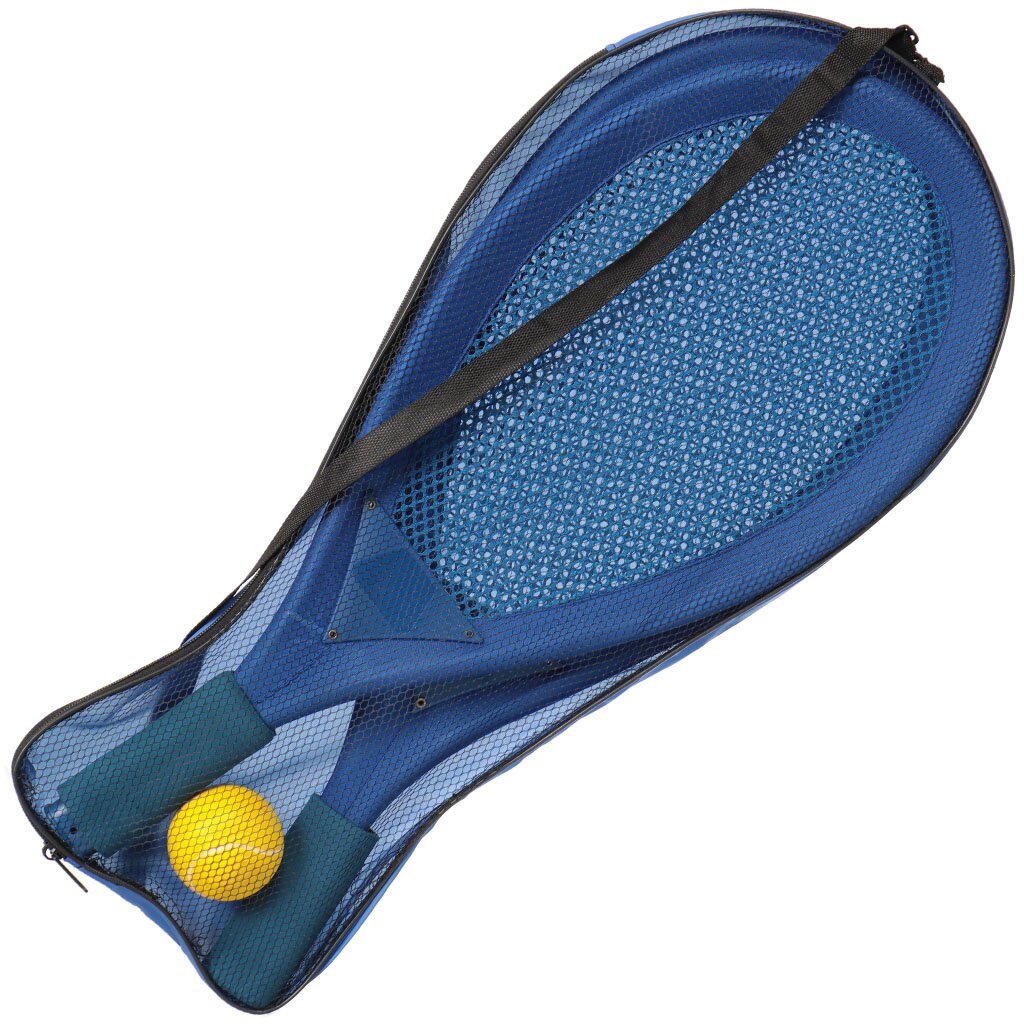 Набор для большого тенниса, 3 шт, ракетка 2 шт, мягкий мяч, детский, чехол, JC-11181