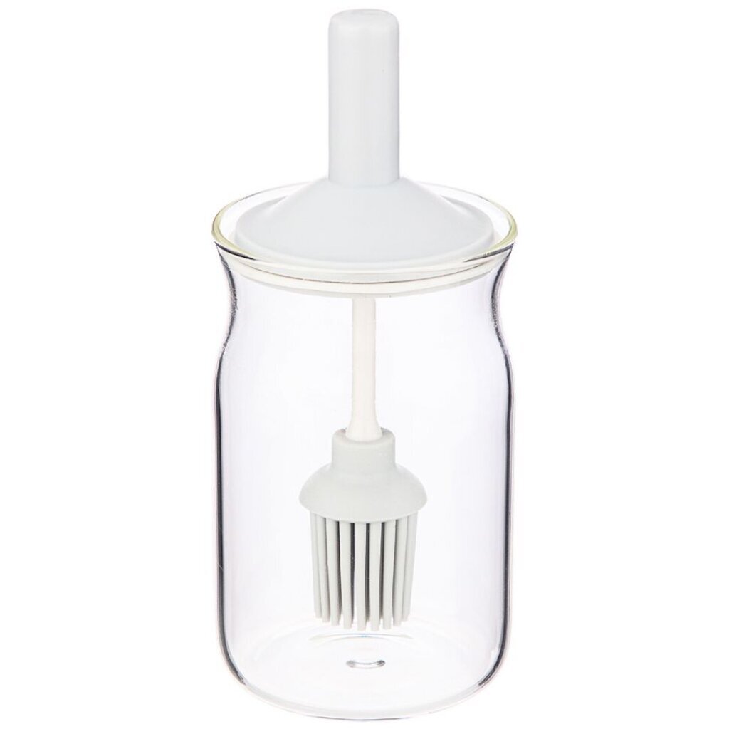 Банка для жидких продуктов, стекло, 6.5х6.5х14 см, с крышкой, Agness, Native, 886-120