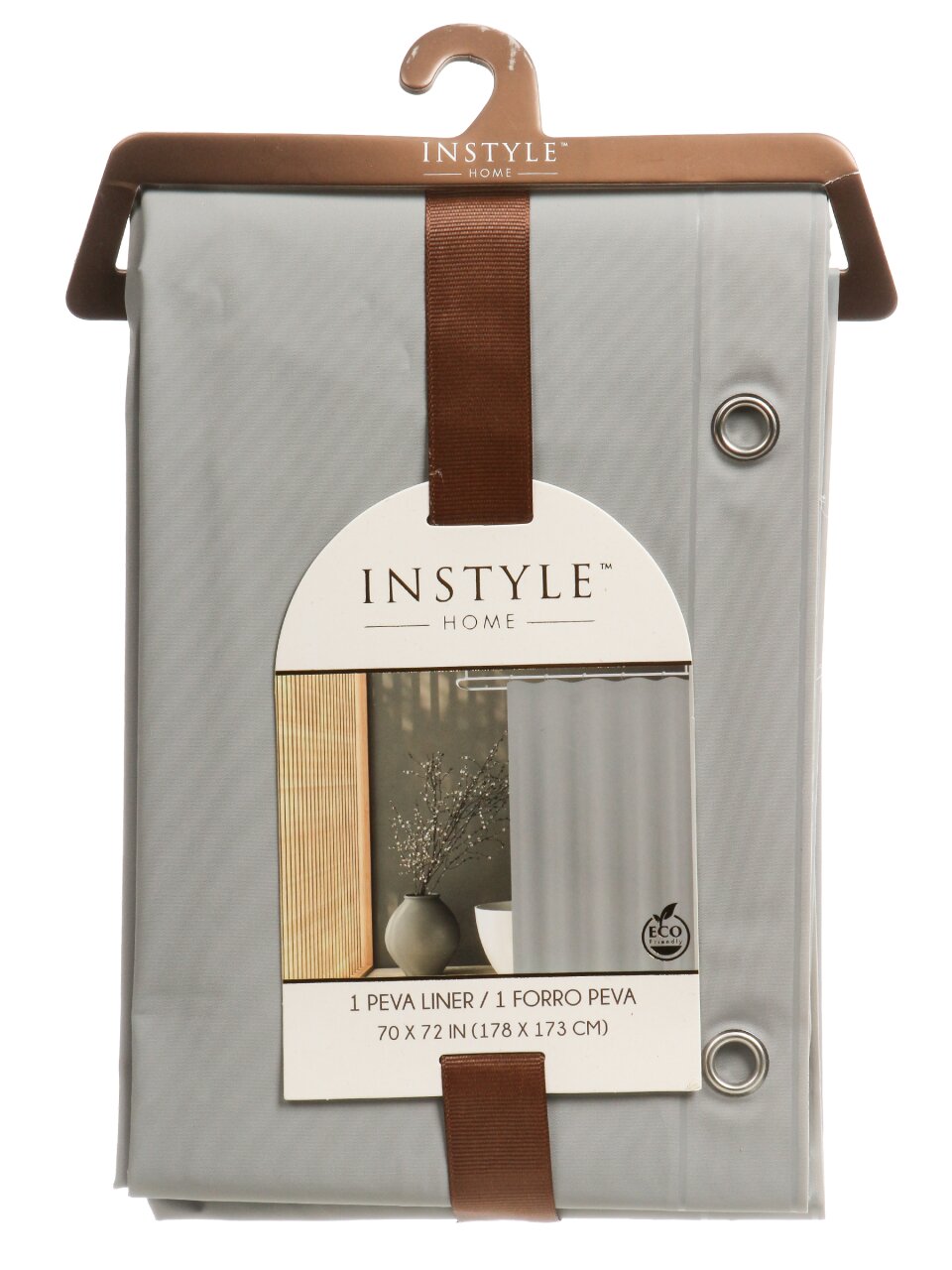 Штора для ванн 180х180 см, PEVA, Серый матовый, Y4-11167