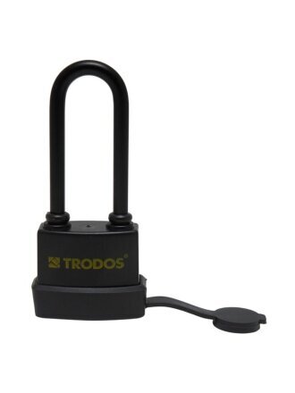 Замок навесной Trodos, BC-IG1-70L, 210 218, блистер, дисковый, всепогодный, черный, всепогодный, 3 ключа
