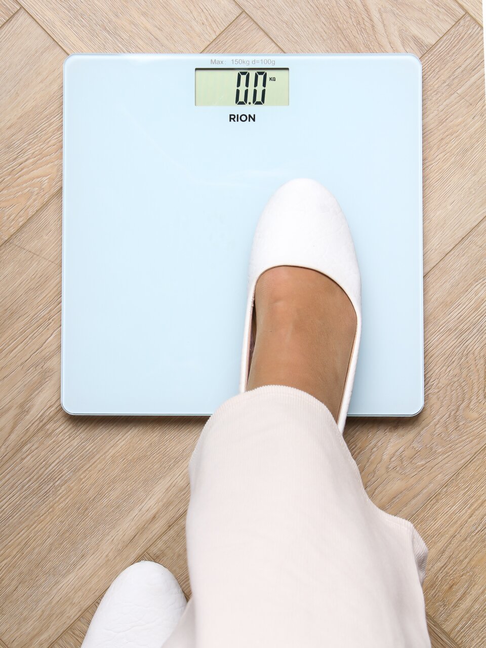 Весы напольные электронные, Rion, Белый PT-973, стекло, до 180 кг