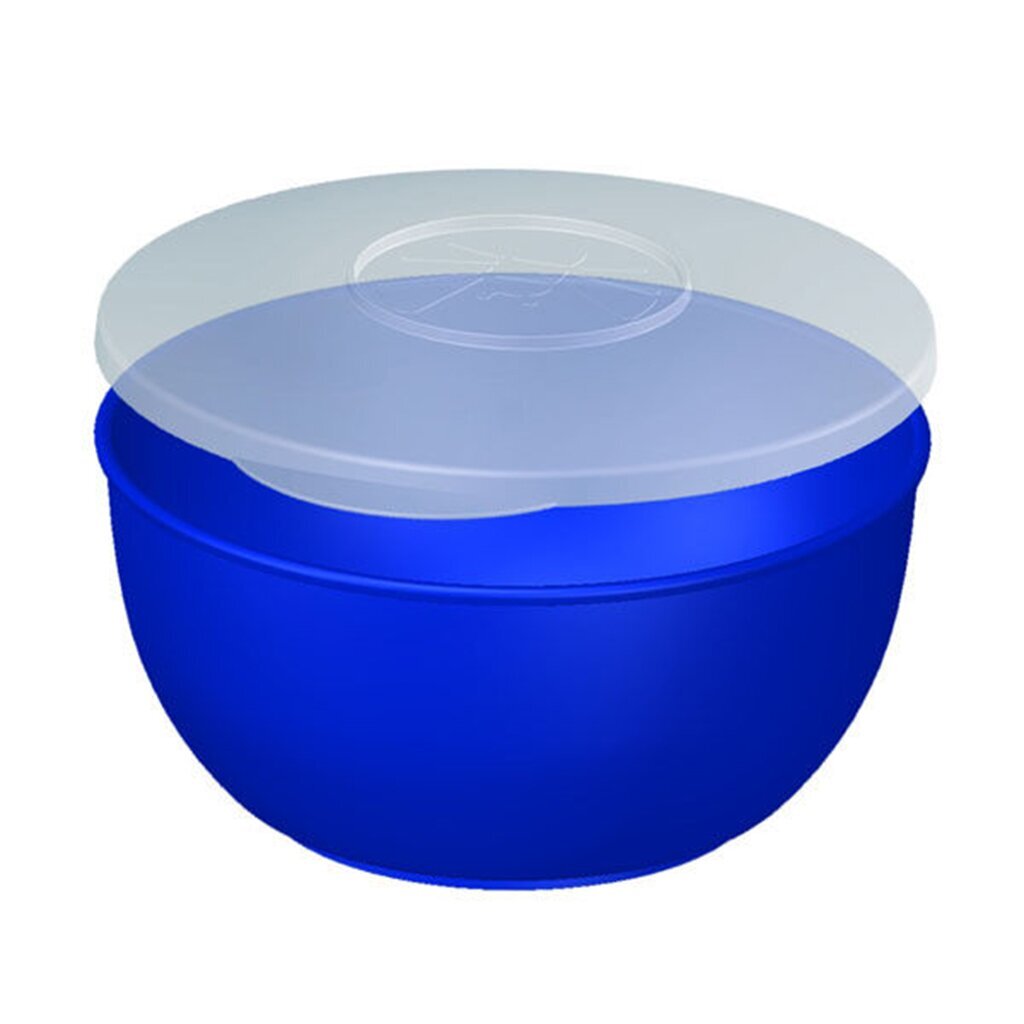 Миска пластик, круглая, 1 л, с крышкой, П-50-27-1ТХ, в ассортименте