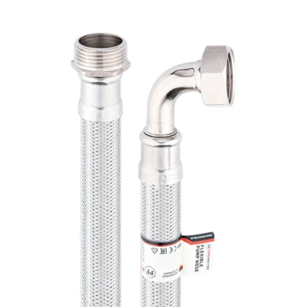 Подводка для насоса, сталь, 1", г-ш, угловая, ProFactor, 0.5 м, PF WFH 529.50A