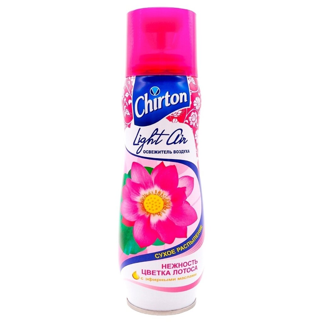 Освежитель воздуха Chirton, 300 мл, Light Air Нежность цветка лотоса, сухое распыление освежитель для полости рта hilfen с эвкалиптом 15 мл