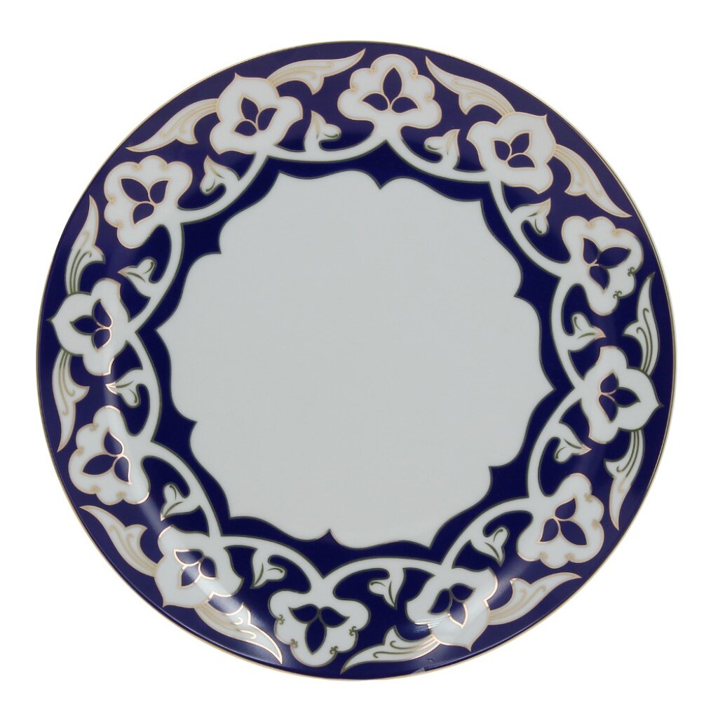 Тарелка обеденная, керамика, 20 см, круглая, Золото востока, 216-SP-8