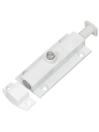 Шпингалет с кнопкой, Trodos, 205059, белый