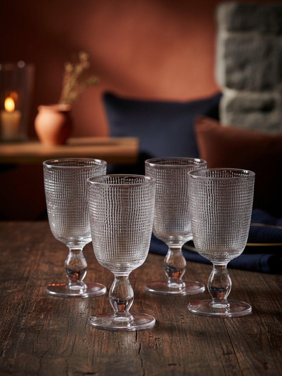 Бокал для вина, 280 мл, стекло, 4 шт, Lefard, Tempo, 355-376