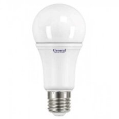 Лампа светодиодная E27, 14 Вт, 230 В, груша, 6500 К, свет холодный белый, General Lighting Systems, GLDEN-WA60