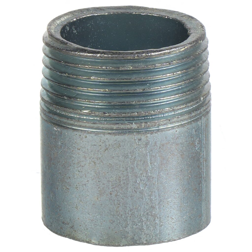 Резьба 3/4 ", DN 20, сталь, оцинкованный, L=30