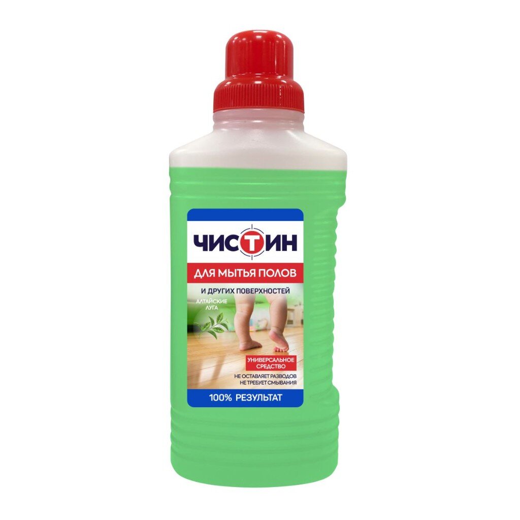 Средство для мытья полов Чистин, Алтайские луга, 1 л средство для мытья полов чистин ущая сирень 1000 г