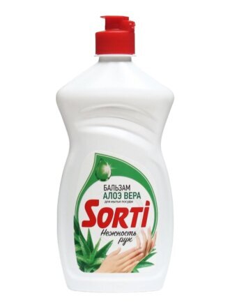Средство для мытья посуды Sorti, Бальзам с алое вера, 450 мл