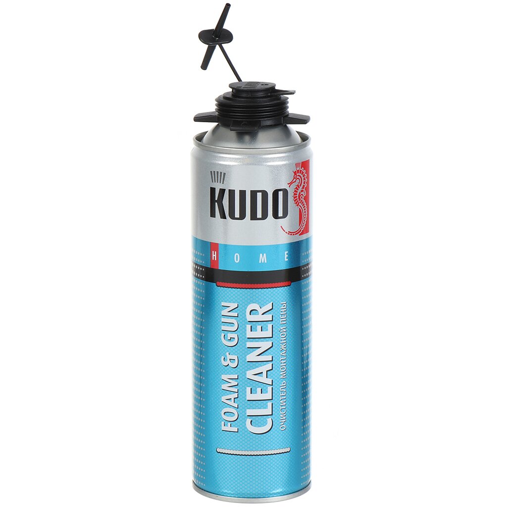 Очиститель от монтажной пены, HOME Foam&Gun Cleaner, 0.65 л, KUDO очиститель от застывшей монтажной пены hard 0 42 л profflex