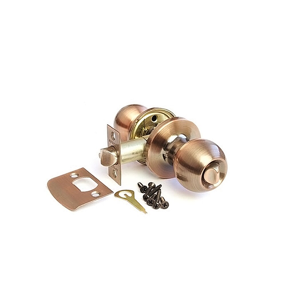 Защелка Apecs, 6072-03-AC, с фиксатором, медь, латунь